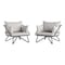 Cosco Novogratz Poolside Gossip Collection, Teddi Outdoor Lounge Chairs, 2-piece, Charcoal 88061CWGE - alternate 7